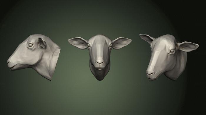 Masks and muzzles of animals (MSKJ_0294) 3D model for CNC machine